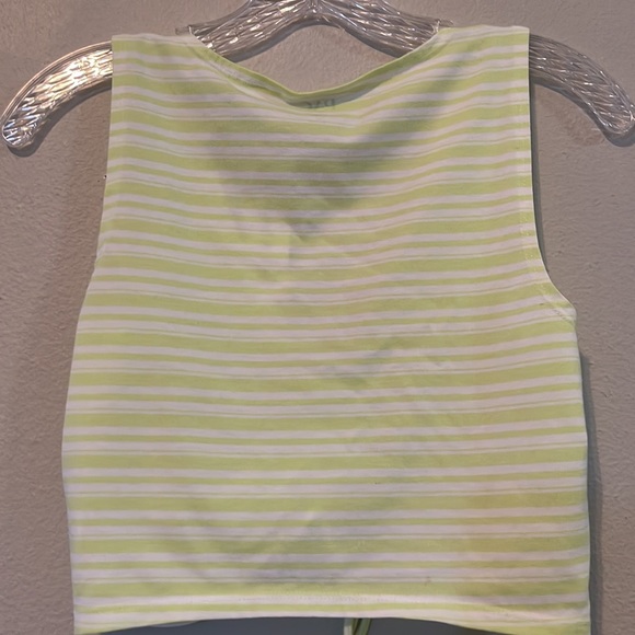 PACSUN YELLOW AND WHITE STRIPED SHIRT NWT - Picture 6 of 6